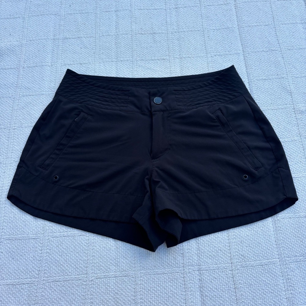 Women's 4 ATHLETA Hudson Black Board Swim Beach Surf Shorts